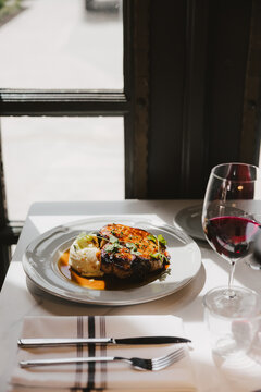 Pork Chop and Wine