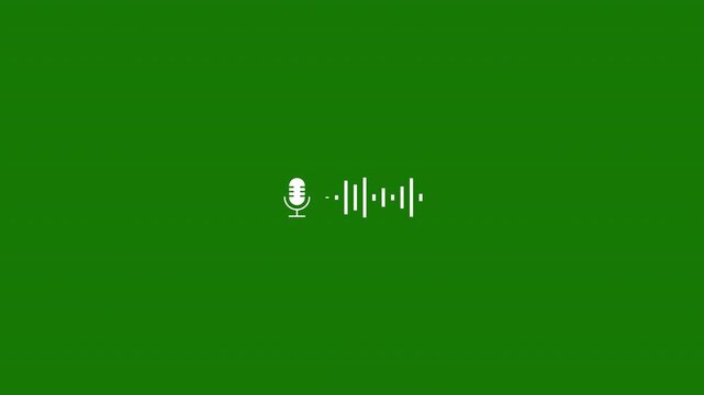 wave form spectrum, sound waves meter- Lines audio wave visualization, Audio wave rhythm on a transparent background in 4k with alpha channel,  