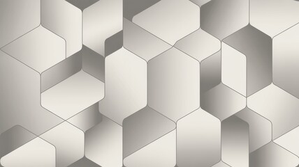 Obraz premium Hexagonal pattern with geometric shapes and subtle gradient shading
