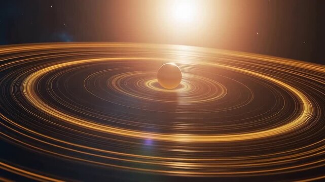 Vibrant Solar System in Detailed Model View