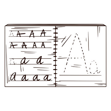 Letters notebook hand drawn