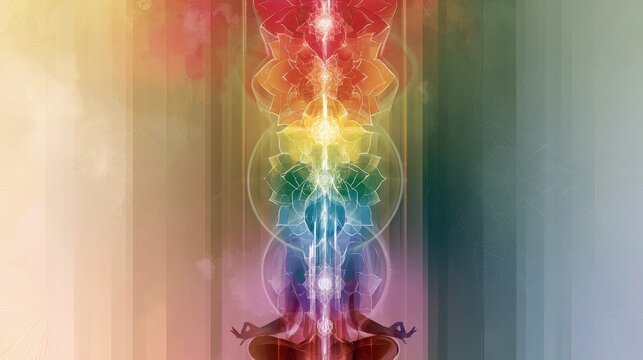Mandalas de los siete chakras en equilibrio para meditaci&Atilde;&sup3;n y conexi&Atilde;&sup3;n con la energ&Atilde;&shy;a interior