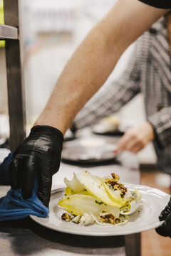 Chef Plating Food