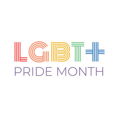 Obraz premium Pride month lgbt+ badge