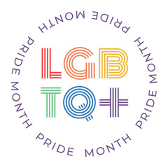 Obraz premium Pride month lgbtq badge