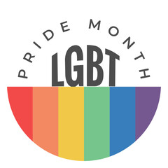 Obraz premium Pride month lgbt badge