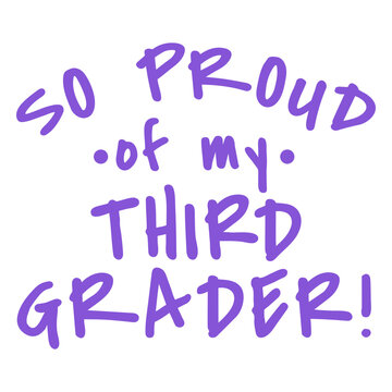 Thrid grader lettering design