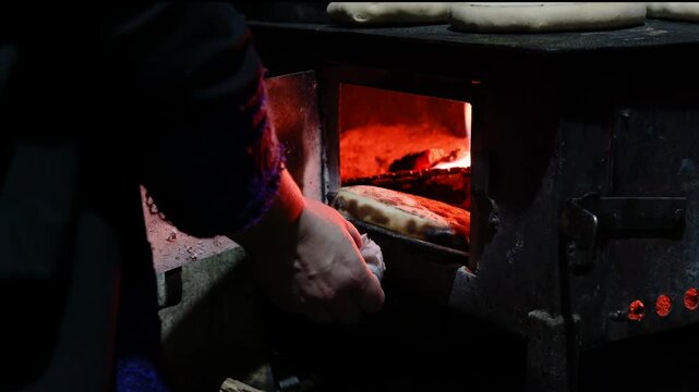 Kalasha cooking in Pakistan, Hindu Kush