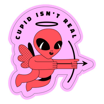 Cupid isn't real badge