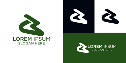 Modern abstract letter B logo design for corporate branding © PaulStd
