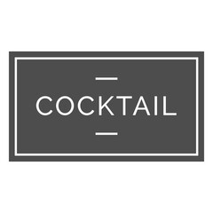 Fototapeta premium Cocktail label cut out