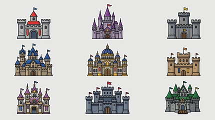 Fantasy castle collection © Kodok