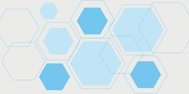 Abstract.modern blue hexagon banner background. Eps10 vector