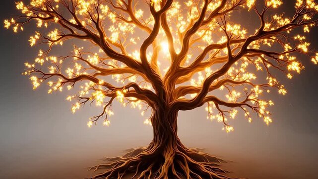 Decision Tree Visualization with Splitting Roots and Falling Leaf Nodes