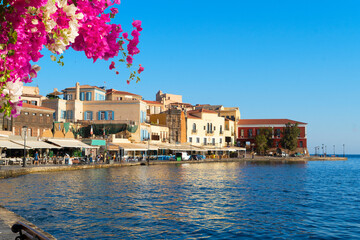 Obraz premium venetian habour of Chania, Crete, Greece