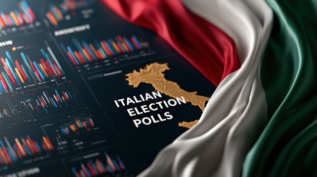 Italian Election Polls and Statistical Data on National Flag