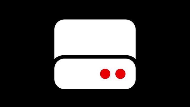 Simple icon flat design animation.