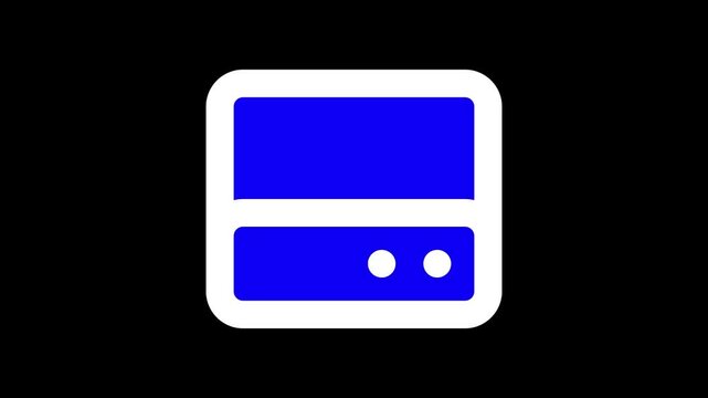 Simple icon flat design animation.