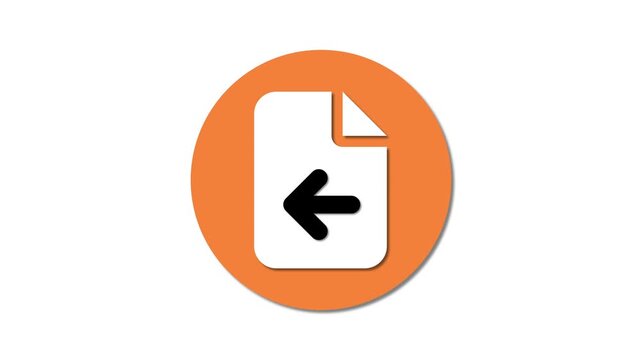 Direction of paper or document. Arrow symbol on files.