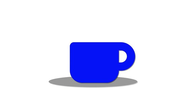 Coffee mug icon, hot drinks, tea or cup icon.