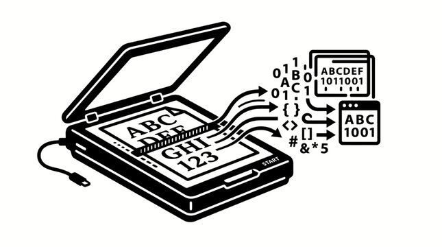 Vector keyboard, computer keyboard, typing, alphabet, letters, numbers, input device, technology