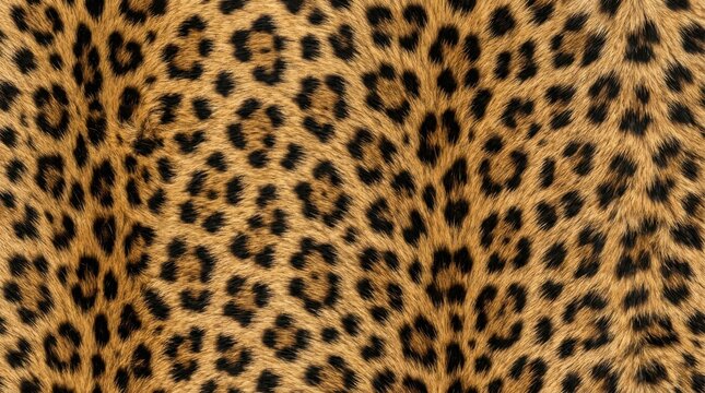 Close-up of leopard print pattern with black spots