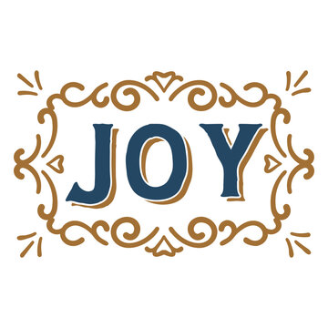 Joy quote vintage sign