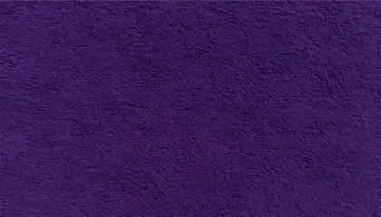 Full-frame texture featuring a rich, vibrant deep purple towel fabric material with a soft, uniform towel-like pile surface, perfect for creative design backgrounds and overlays. © Bediha Duru Öksüz
