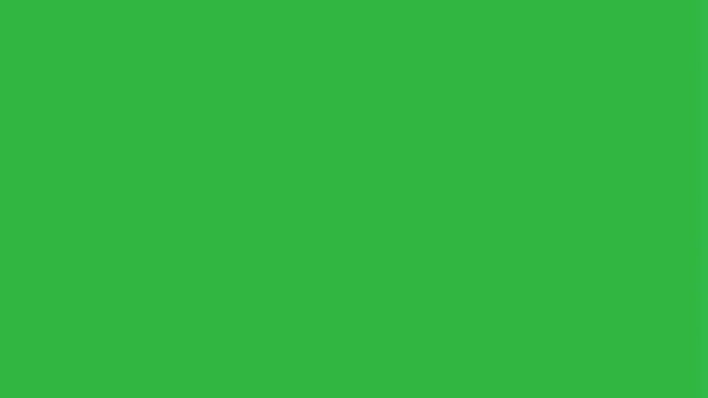 Vertical White Glowing Laser Scanner Beam Animation On Green Screen Chroma Key
