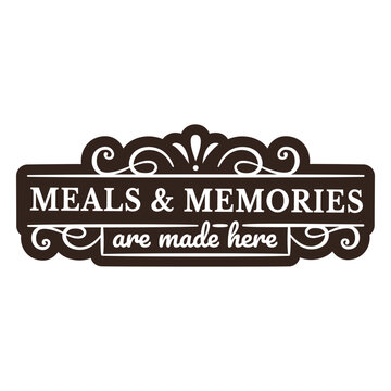 Kitchen meals Thanksgiving quote badge
