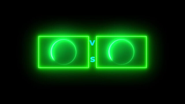 signs, colours, team, fight, business, letter, light, sport, versus, bar, black, concept, icon, neon, animation, background, challenge, chart, choice, competition, frame, game, glowing, graphic, match