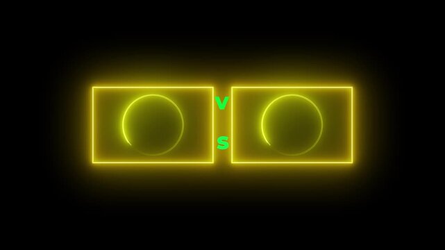 signs, colours, team, fight, business, letter, light, sport, versus, bar, black, concept, icon, neon, animation, background, challenge, chart, choice, competition, frame, game, glowing, graphic, match