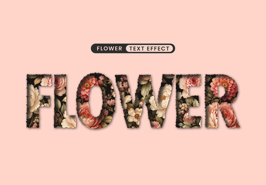 Flower Text Effect