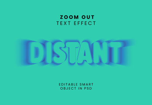 Zoom Out Text Effect