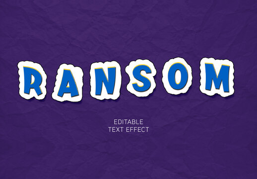 Ransom Text Effect