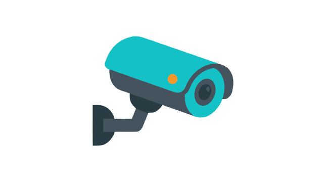 A surveillance camera mounted on a wall for security purposes indoors