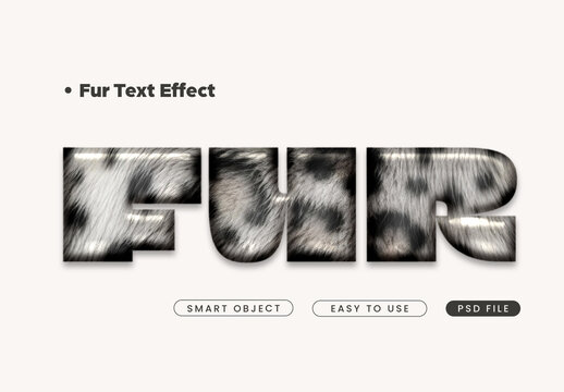 Fur Text Effect