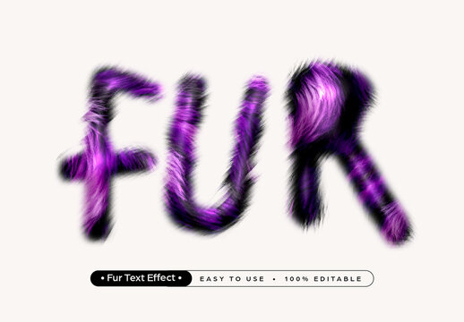 Fur Text Effect