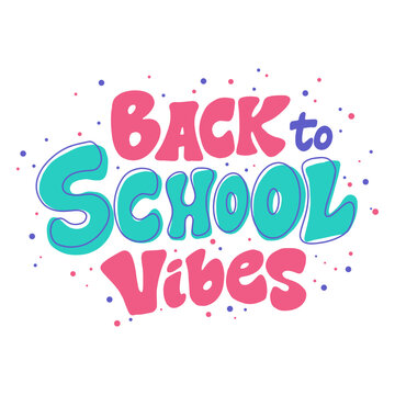 The back to school vibes logo