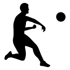 Fototapeta premium Sporty dodgeball player
