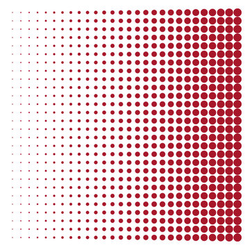Crimson Halftone Dot Gradient Abstract Background LTR