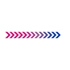 Obraz premium Bisexual Pride Chevron Stripe Divider Colorful Border Pattern