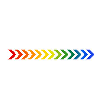 Rainbow Pride Chevron Stripe Divider Colorful Border Pattern