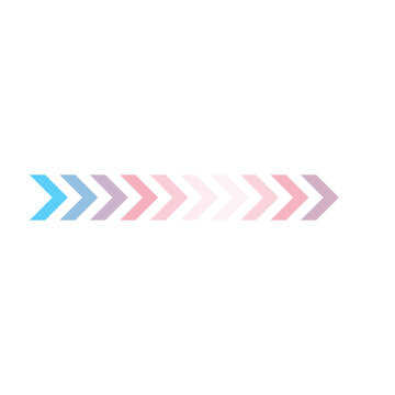 Transgender Pride Chevron Stripe Divider Colorful Border Pattern