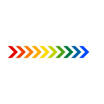 Rainbow Pride Chevron Stripe Divider Colorful Border Pattern