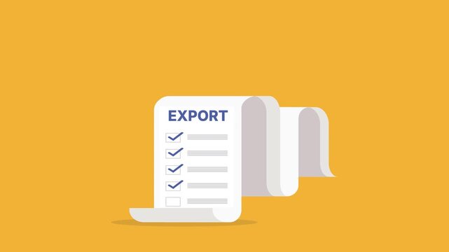 Export Document Concept with Checklist and Data Management Interface