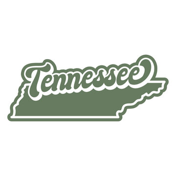 The state of tennessee is shown