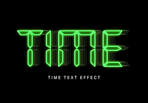 Time Text Effect
