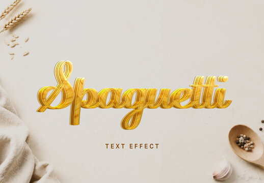 Spaghetti Text Effect