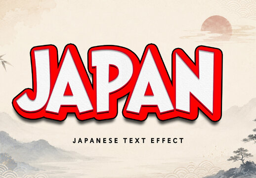 Japanese Text Effect